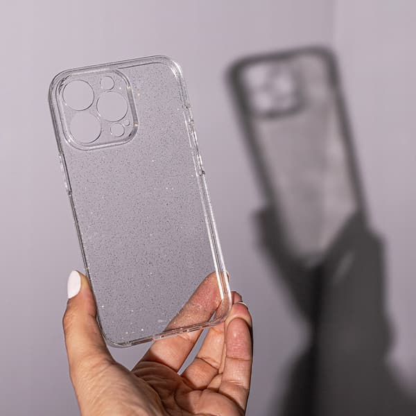 Silikonfodral med glitter och glitter för iPhone 14 Pro+