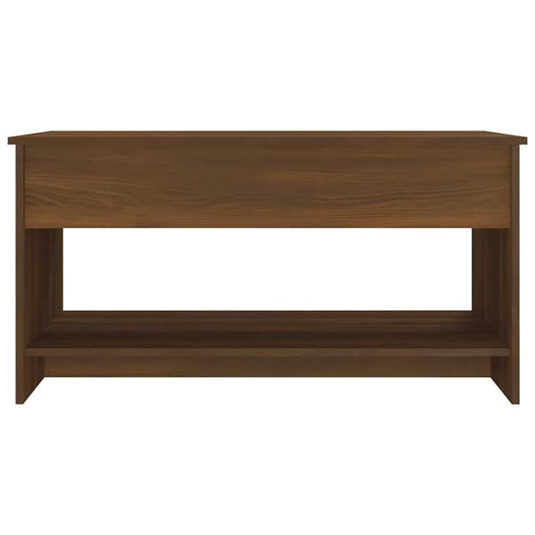 vidaXL sofabord brunt egetræ 102x50x52,5 cm