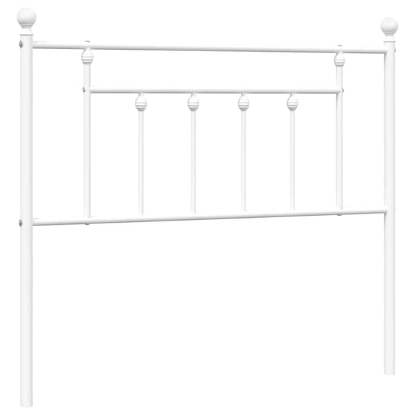 vidaXL metalsengegavl hvid 107 cm