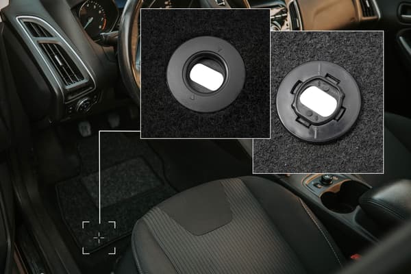 Velourmåtter til: Citroën Jumpy III 3 rækker (2018-) antracitgrå