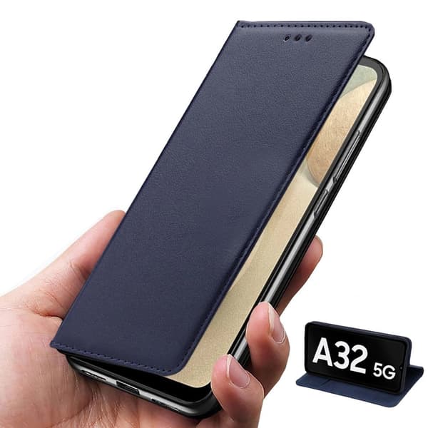 Læderpung til Samsung Galaxy A32 5G, Mørkeblå