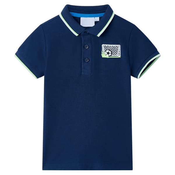 Børnepoloshirt, marineblå, 128