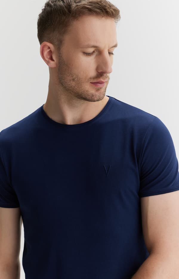 Basis bomulds-T-shirt M