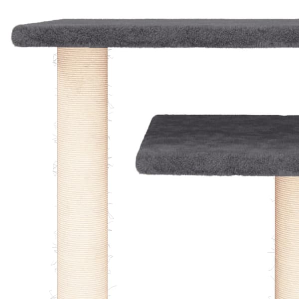 vidaXL kradsetræ til katte med platforme mørkegrå 62,5 cm