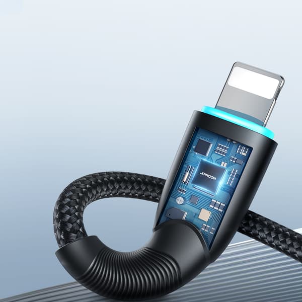 Kabel til iPhone Starry Series USB-A - Lightning 3A 1m sort