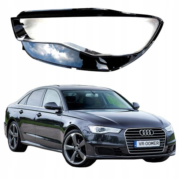 Vänster strålkastarglas Audi A6 S6 C7 4G efter facelift (2014 - 2018)