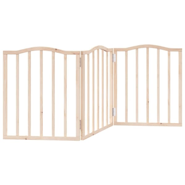 vidaXL foldbart sikkerhedsgitter til hunde, 3 paneler, 150 cm