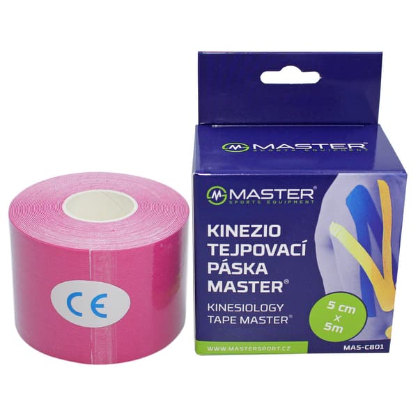 MASTER Kinesiologitape 5 cm x 5 m - Lyserød
