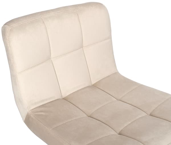 Arako sort beige fløjlsbarstol