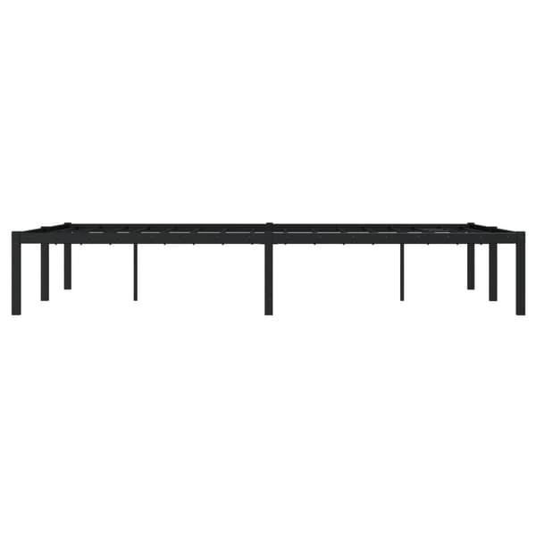 vidaXL metalsengestel sort 120x200 cm