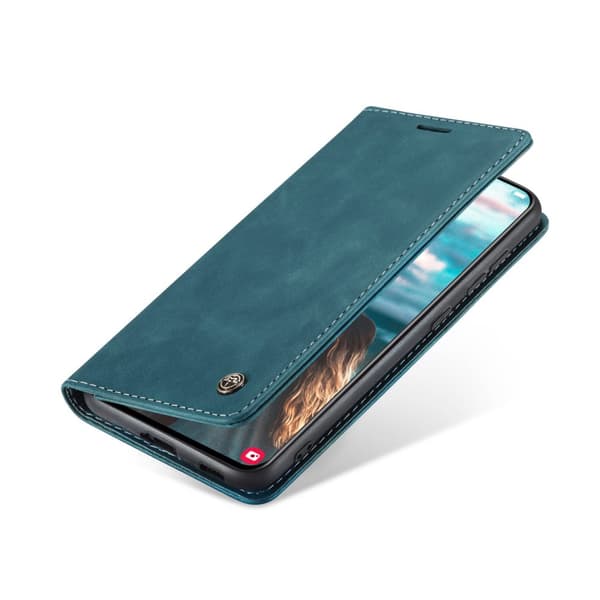 CASEME til Samsung Galaxy S21 FE, Læderpung, Grøn