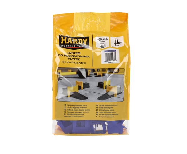 Hardy Nivelleringssystemklämmor 1mm 100 st