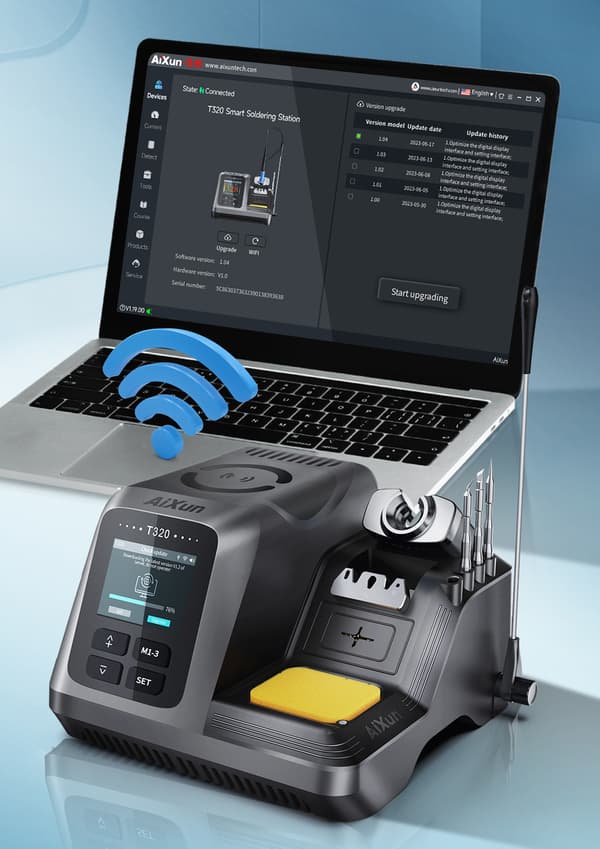 Aixun T320 loddestation (inkluderet)