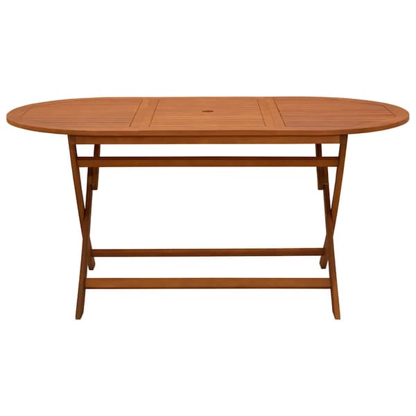 vidaXL foldbart havebord 160x85x75 cm massivt eukalyptustræ