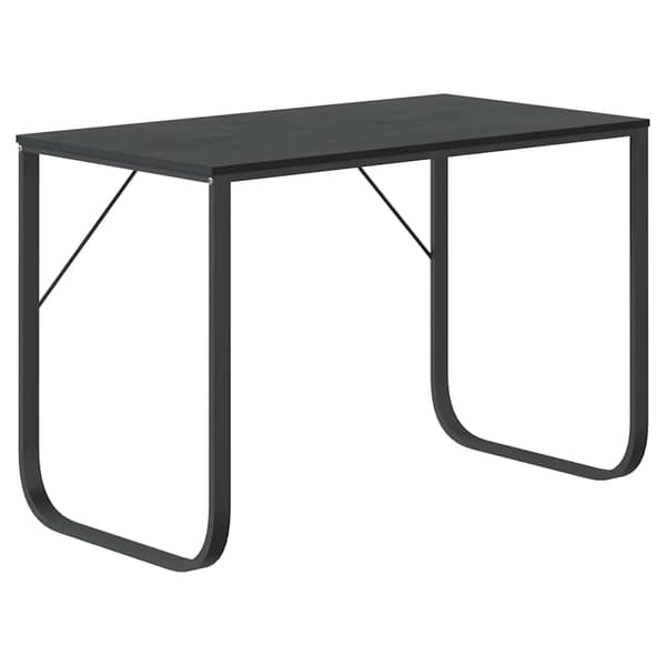 vidaXL computerbord, sort, 110x60x73 cm, spånplade