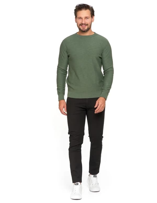 Herrtröja i bomull Elegant Klassisk Modern 100 % bomull MORAJ 3XL KHAKI