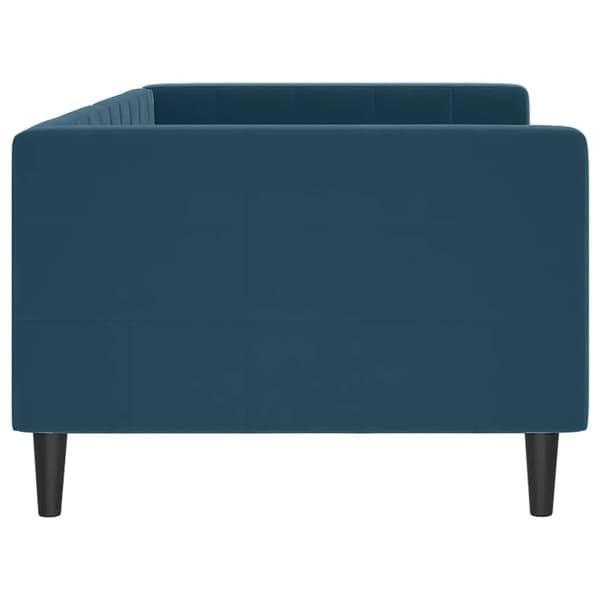 vidaXL Bäddsoffa blå 90x200 cm klädd i sammet