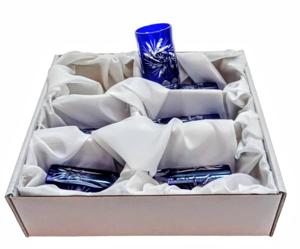 Kobolttikristalli vodkalasit 30ml Olive Grinder
