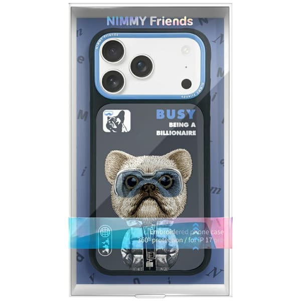 Nimmy Cool&Cute 2.0 Hundecover til iPhone 17 Pro Sort