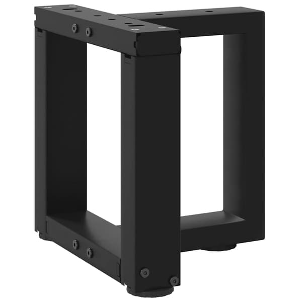 vidaXL T-formade soffbordsben 2 st svarta