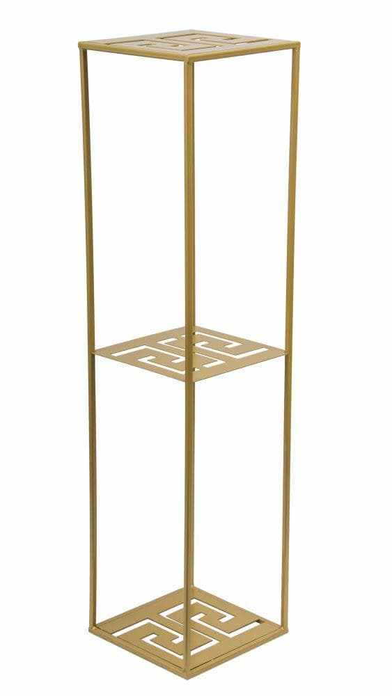 Moderne stående blomsterstander 100 cm guld