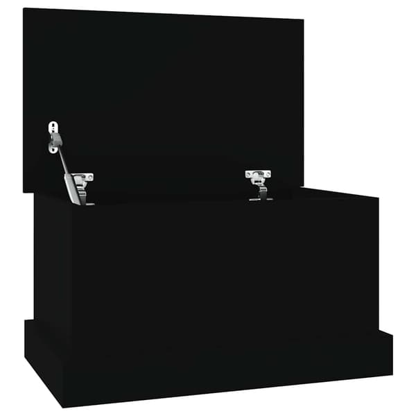 vidaXL kommode, sort, 50x30x28 cm, træbaseret materiale