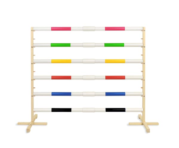 Hoppbom för hobbyhäst - Rosa - 160 cm
