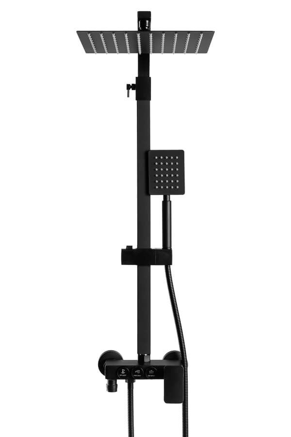 DUSCHSET YTMONTERING S-1160B SVART
