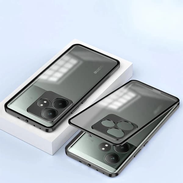 Etui til Realme GT 6 / 6T, rammeetui, sort