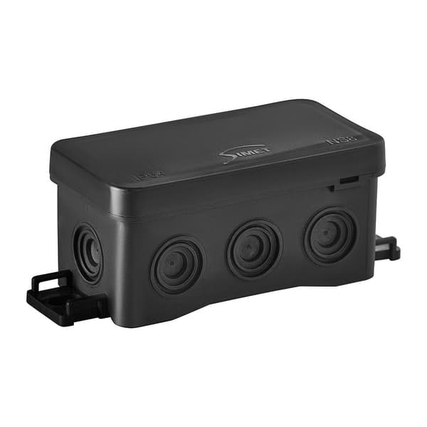NS8 FASTBOxHOOK väggmonterad installationsdosa, 45x85x40mm, svart