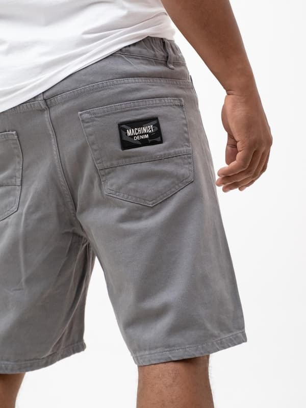 Herr Grå MyStars Washing Basic Jeansshorts 30