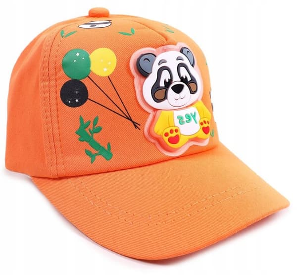 3D Panda Bear -lippis, oranssi, YO! 50/54 Ł031Y