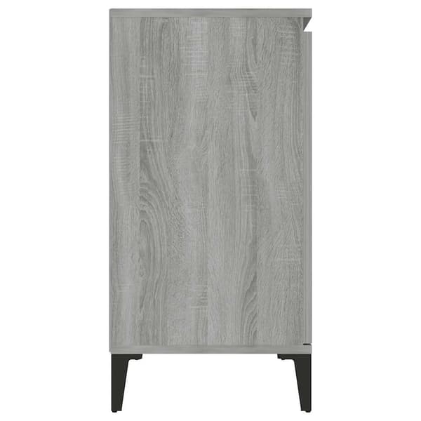vidaXL kommode, grå Sonoma-eg, 104x35x70 cm