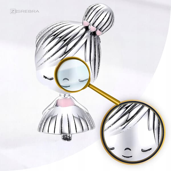 Berlocker silver pr 925 flicka kvinna hänge silverpärla pärlor