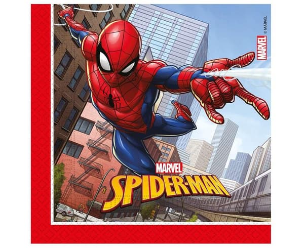 Spiderman papirservietter 33x33cm 20 stk.