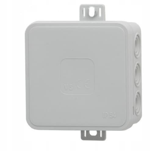 Hermetisk elbox Grå 75x75x41mm