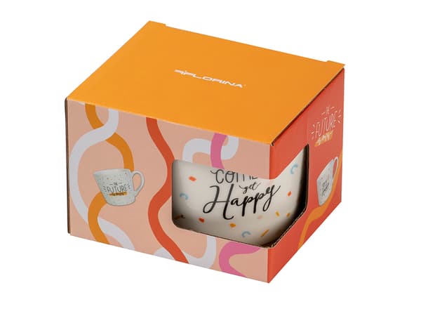 HAPPY MUG 380ML MIX 2 GAVEÆSKE