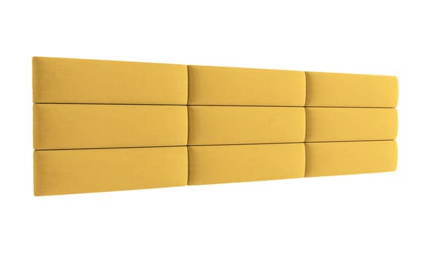 Polstret panel 40x15 Mono 236 (Gul)