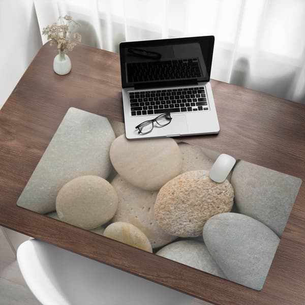 Skrivebordunderlag til grafiske designere Smooth Stones 100x50 cm
