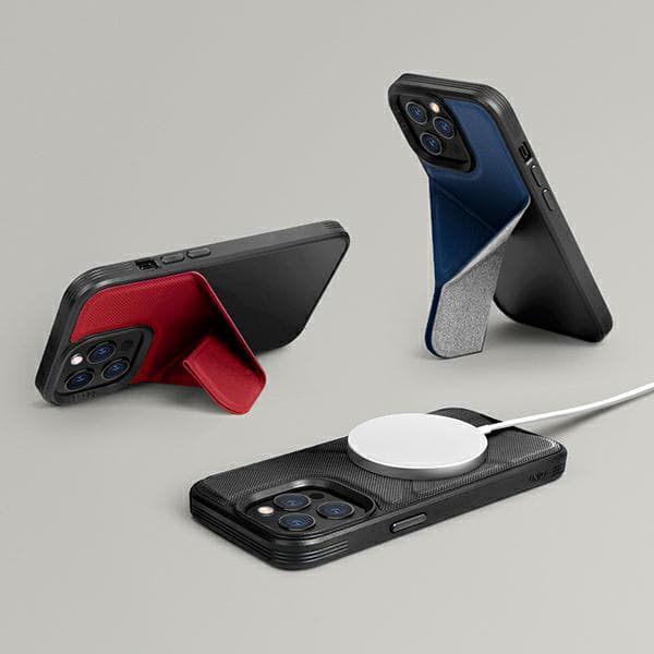 UNIQ Transforma-skal med stativ för iPhone 13, svart