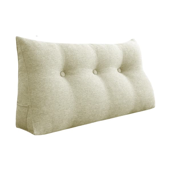 Triangulär läskudde - Vit Triangulär läskudde - Vit 160 cm