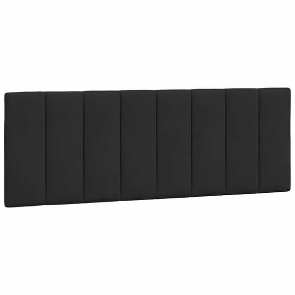 vidaXL hovedgærdehynde, sort, 120 cm, fløjl