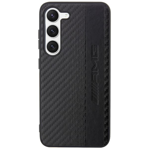 AMG Carbon Stripe&Embossed cover til Galaxy S23+, sort