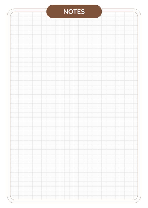 Grid notesbog - notesbog - A6 - bogstavblok - 50 ark
