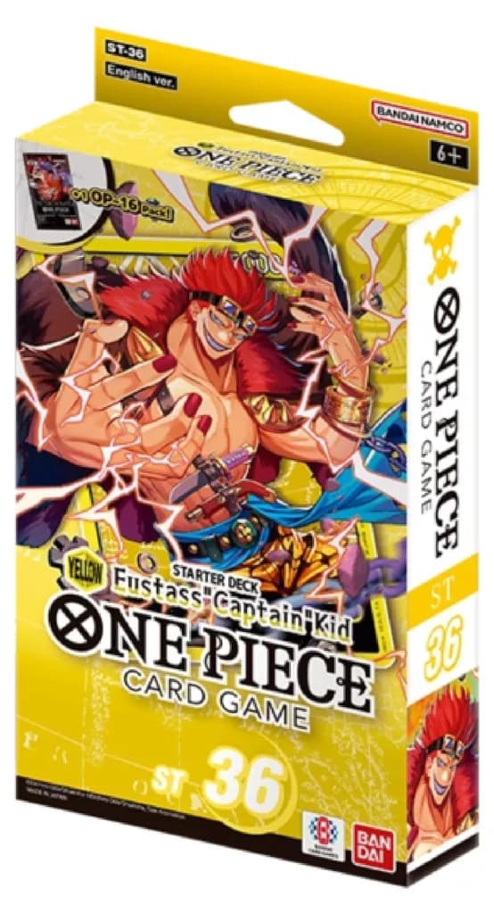 One Piece CG-lek: ST36 Yellow Eustass "Captain" Kid Starter Deck