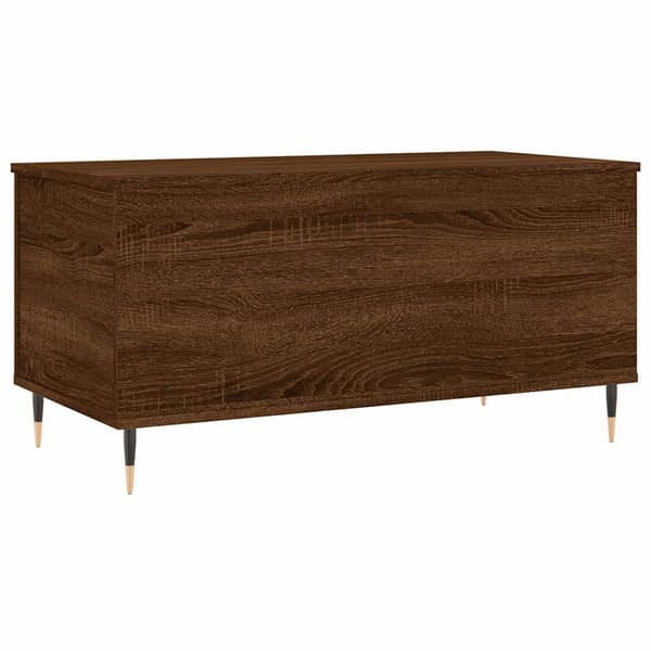 vidaXL sofabord brunt egetræ 90x44,5x45 cm