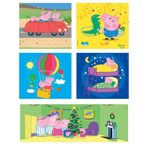 10-in-1-palapeli. Upea väri. Peppa Pig