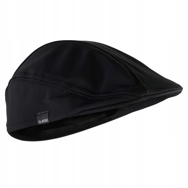 Sort KLASSISK Blød Glat HERRE POLYESTER FLATBREAKER Klassisk Til Efterår M