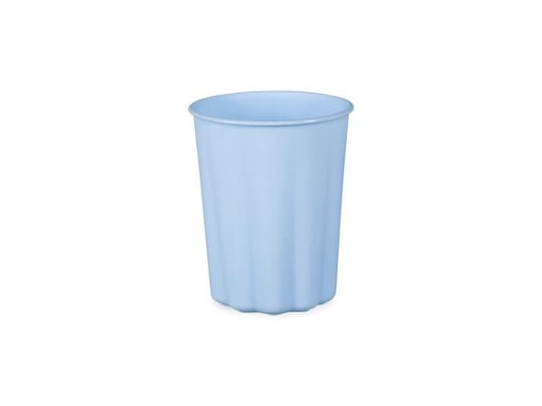 Blå plastikkrus 220ml 4 stk.