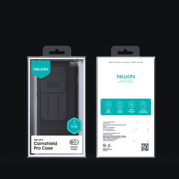 Etui til OnePlus 13, Nillkin-beskyttelse, CamShield Pro, sort